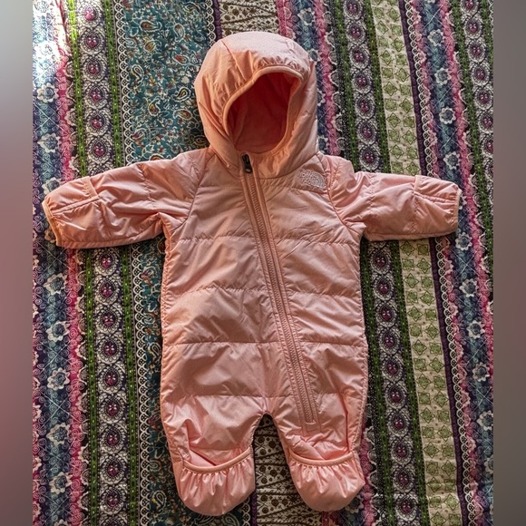 The North Face Infant Kid's Cozy Bunting-RTO One Piece Pink Salt NWOT  0-3 month - Picture 9 of 10